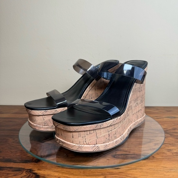 Nine West Rapps Platform Wedge Sandal - smoke black - Picture 5 of 15